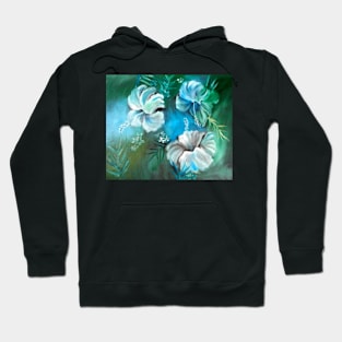 White Hibiscus Hoodie